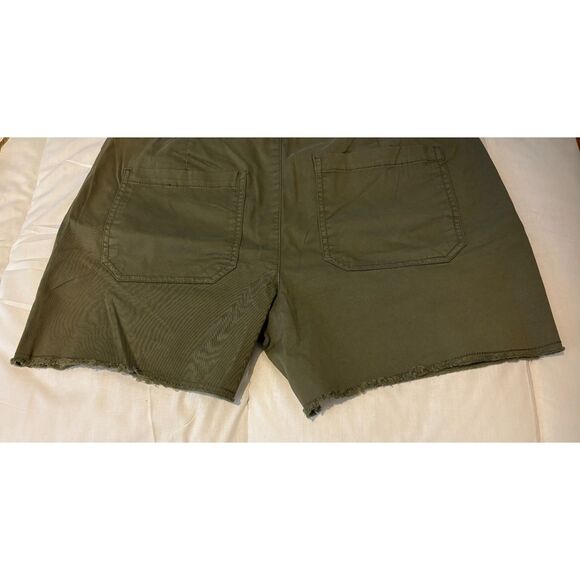 NWT Sanctuary Daybreak Frayed Hem Stretch Twill Shorts, Hiker Green, Sz. 8 (29) - Picture 6 of 6